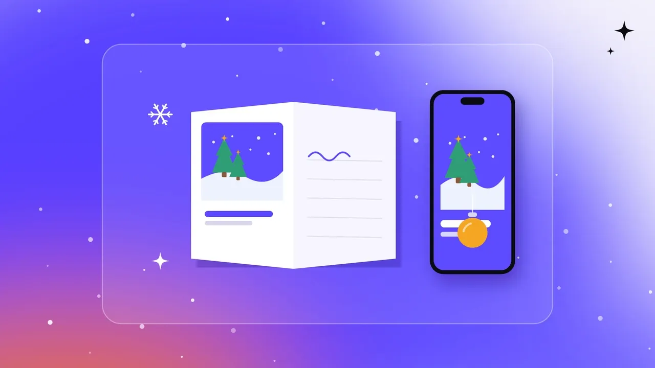 Новогодняя открытка для клиентов