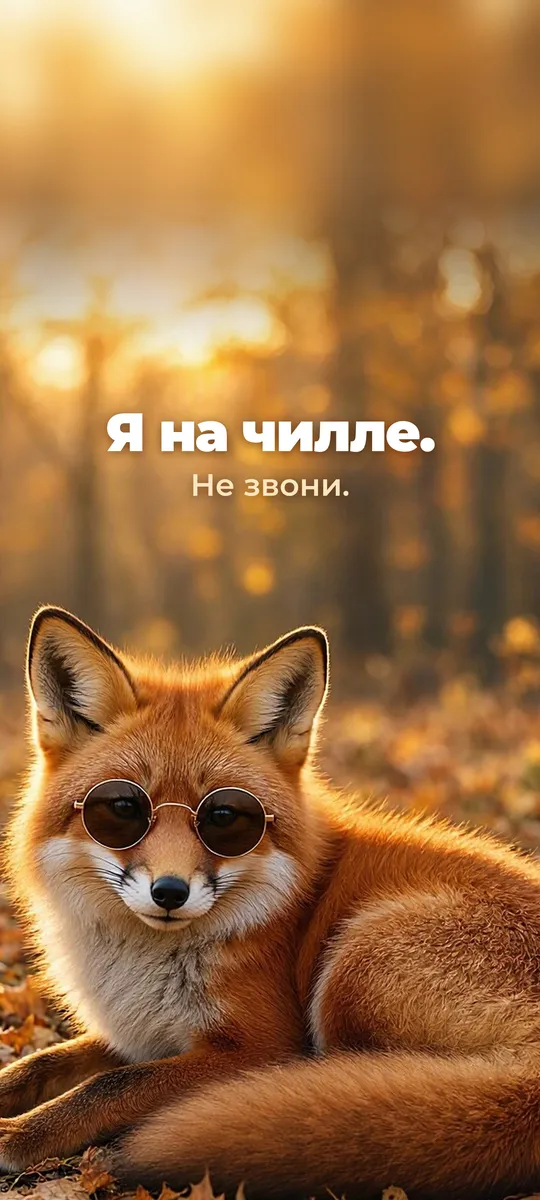 Я на чилле. Не звони.